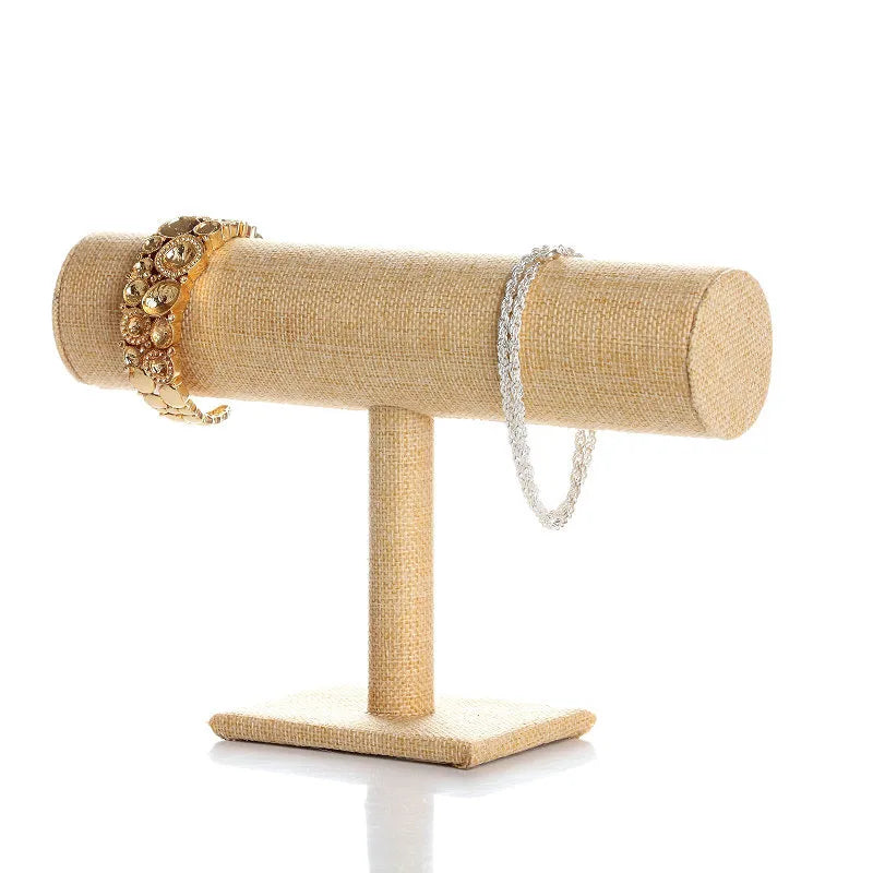Single-layer flannelette bracelet rack jewelry display stand watch display stand bracelet head flower head hoop jewelry store countertop shelf