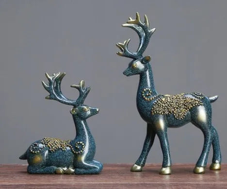 Christmas Simple Style Elk Resin Ornaments Artificial Decorations