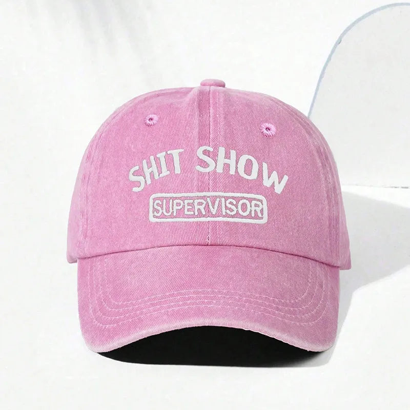 Unisex Classic Style Letter Curved Eaves Baseball Cap