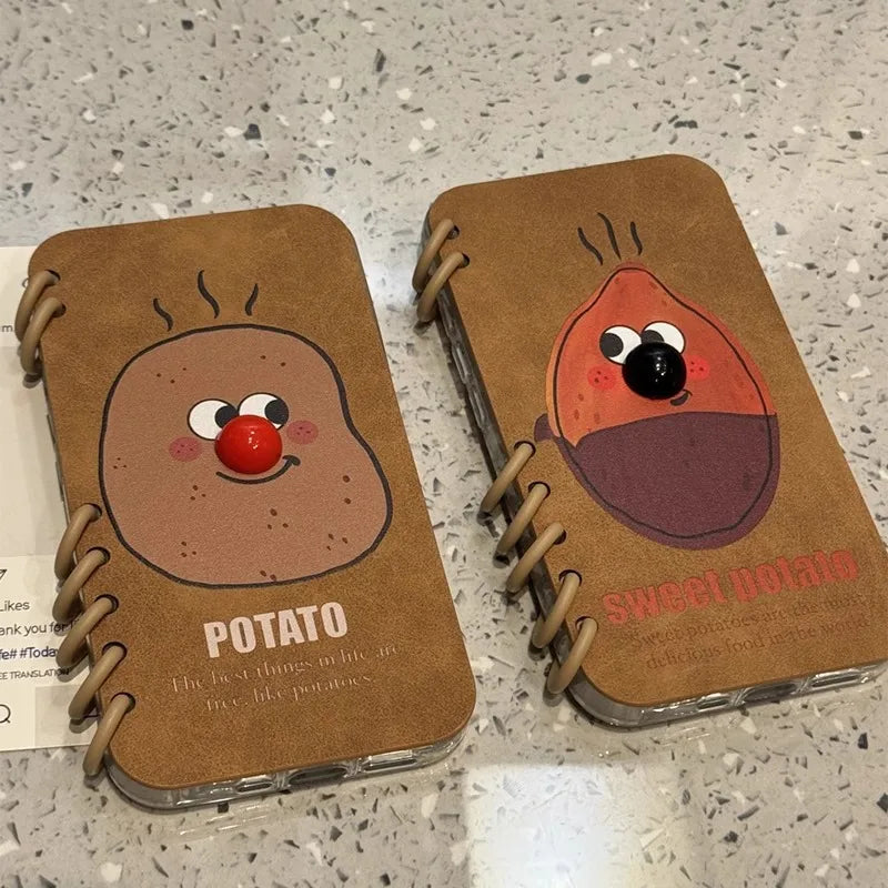 Pu Leather Potatoes Sweet Potato Cute Phone Cases Phone Accessories