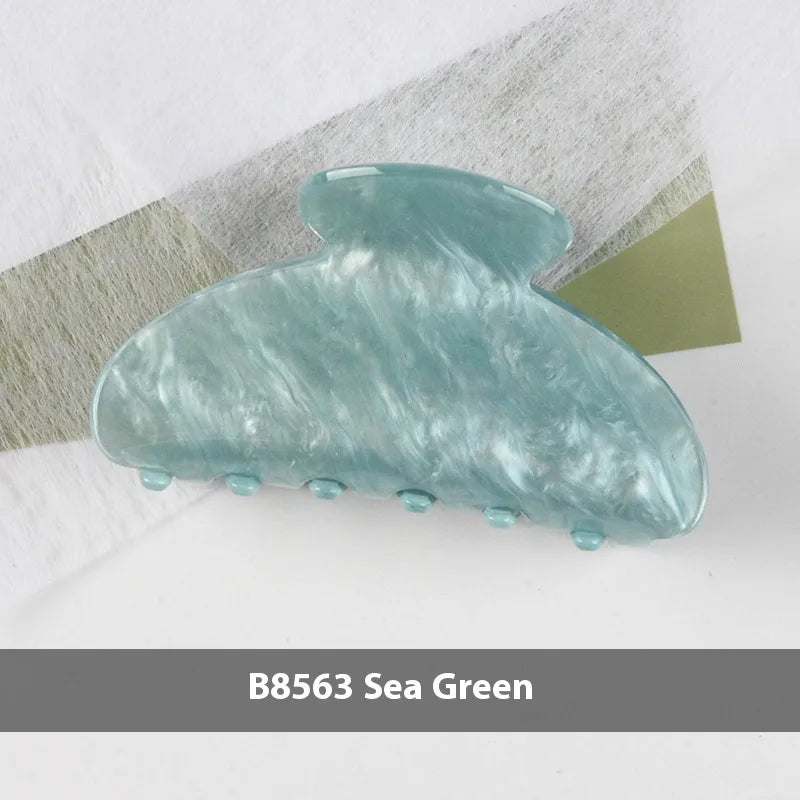 New Style Large Size Acetate Shark Clamp Hair Clip Women Luxury Fashion Hair Accessories Hair Claw For Thick Hair Tail