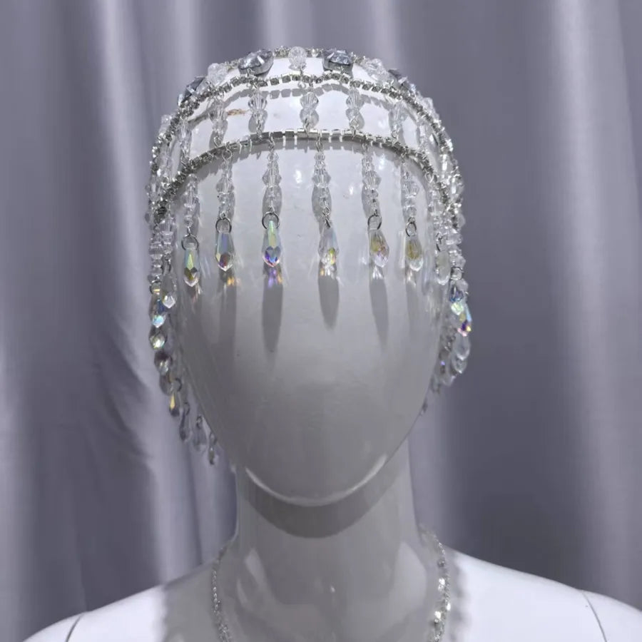 Shiny Women's Solid Color Rhinestone Plating Headwear