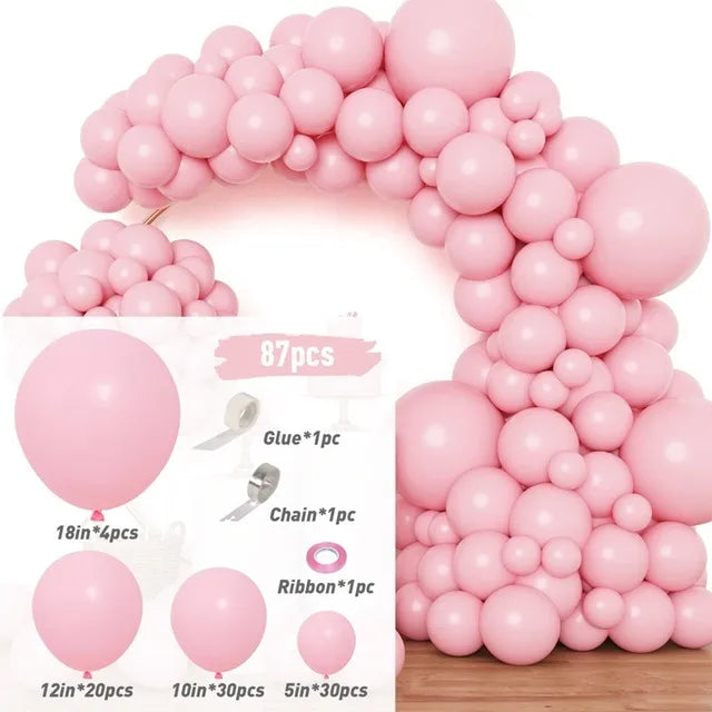 simple style solid color emulsion daily party balloons