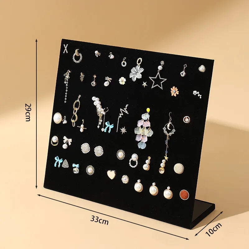 1 Piece Flannel Simple Style L Shape Jewelry Display
