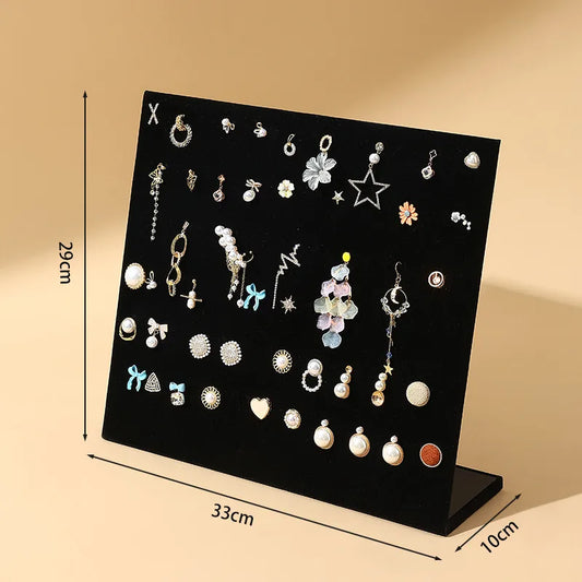 1 Piece Flannel Simple Style L Shape Jewelry Display