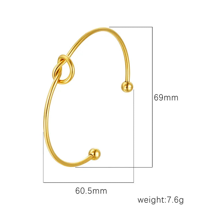 Retro Classic Style Geometric Flower 304 Stainless Steel Bangle In Bulk