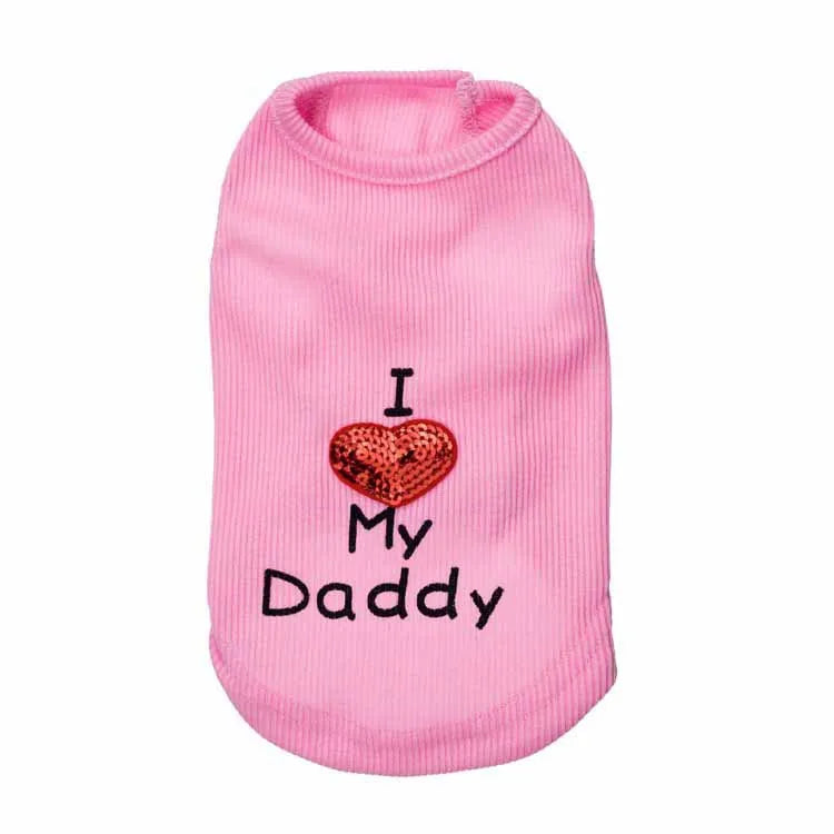 Casual Thread Letter Pet Clothing