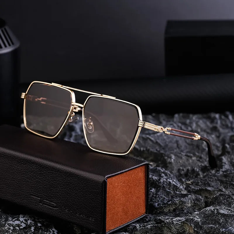 Classic Style Square Pc Square Full Frame Men's Sunglasses