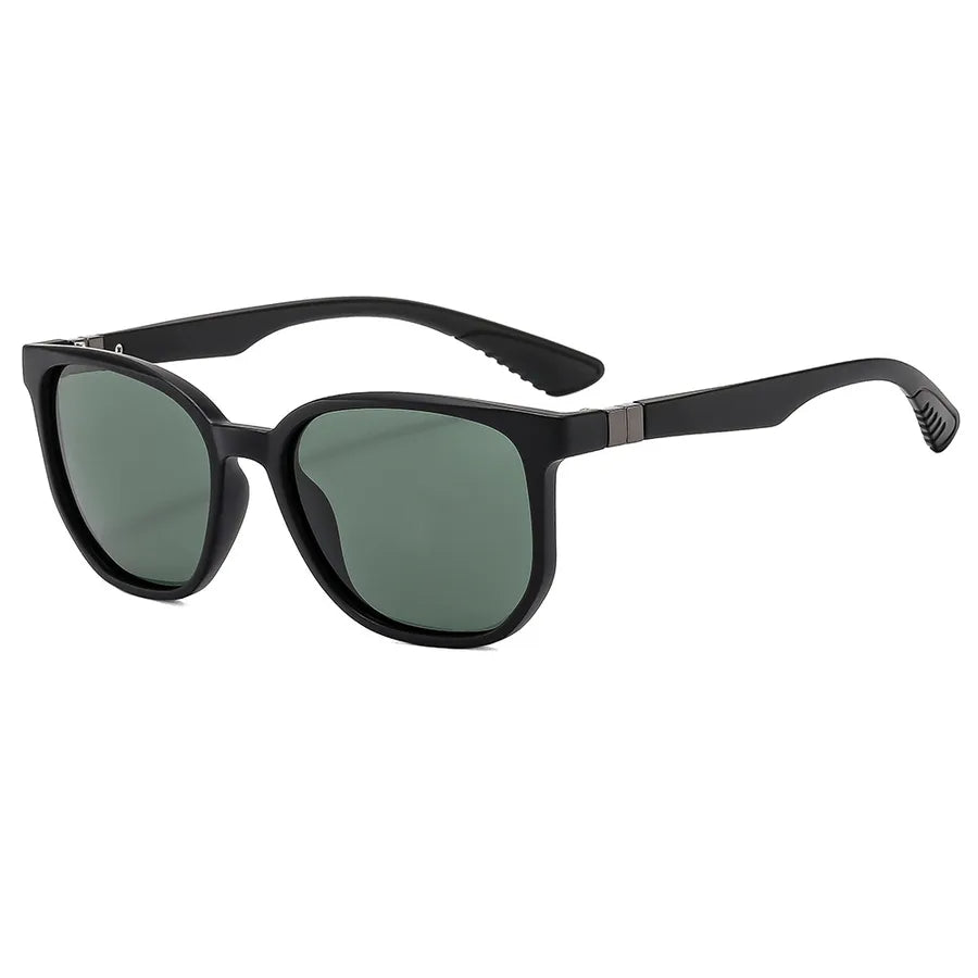 Vacation Classic Style Solid Color Pc Square Full Frame Men's Sunglasses