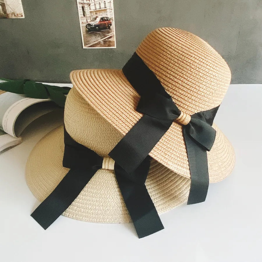 handmade straw hat women outdoor seaside beach sun protection sun hat