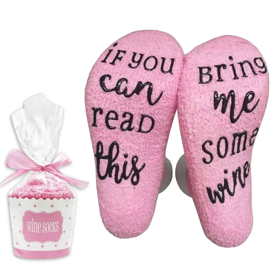 unisex retro letter terry fabric polyester printing crew socks