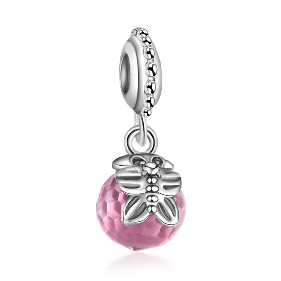 1 Piece Diameter 10mm Alloy Coconut Tree Heart Shape Bow Knot Pendant