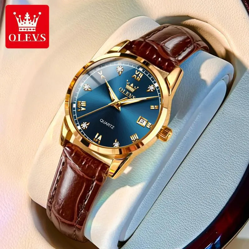Business Solid Color Buckle Quartz Women's Watches