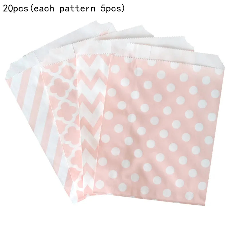 casual color block kraft paper daily party gift wrapping supplies