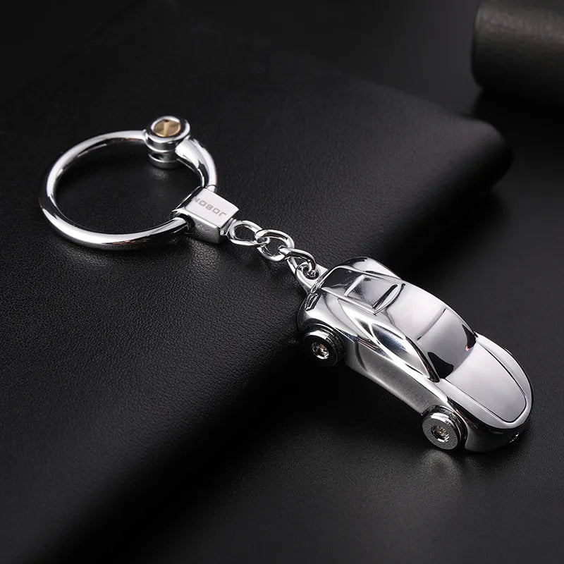 jobon Zhongbang car keychain female South Korea cute couple key pendant creative small gift with LED light