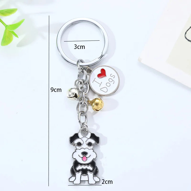 Cute Dog Alloy Children'S Day Christmas Unisex Unisex Bag Pendant Keychain