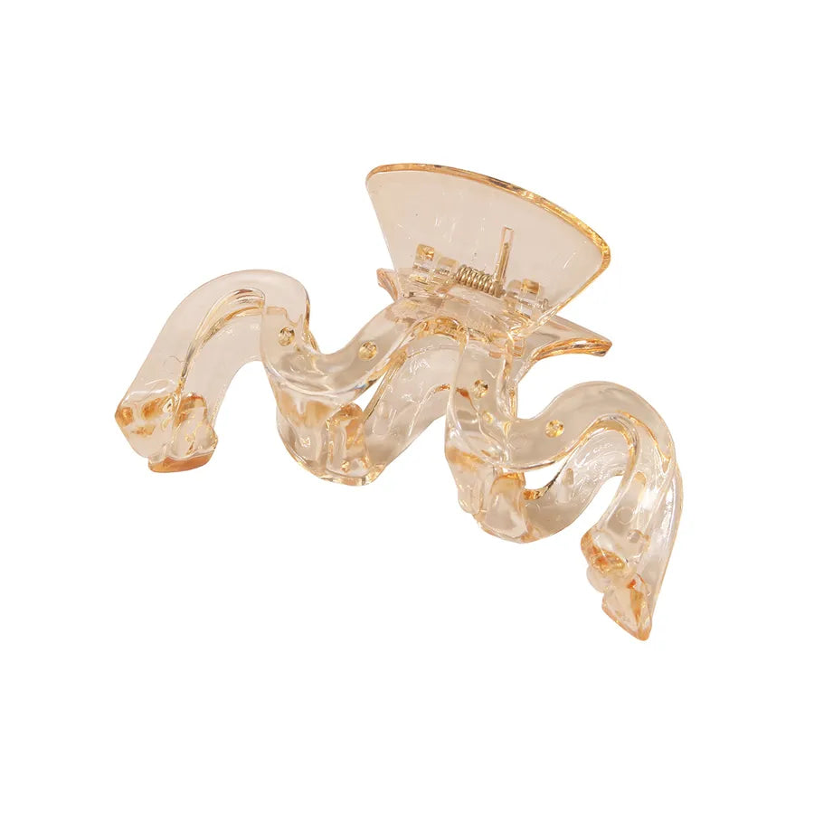 women's lady solid color resin stoving varnish hair claws