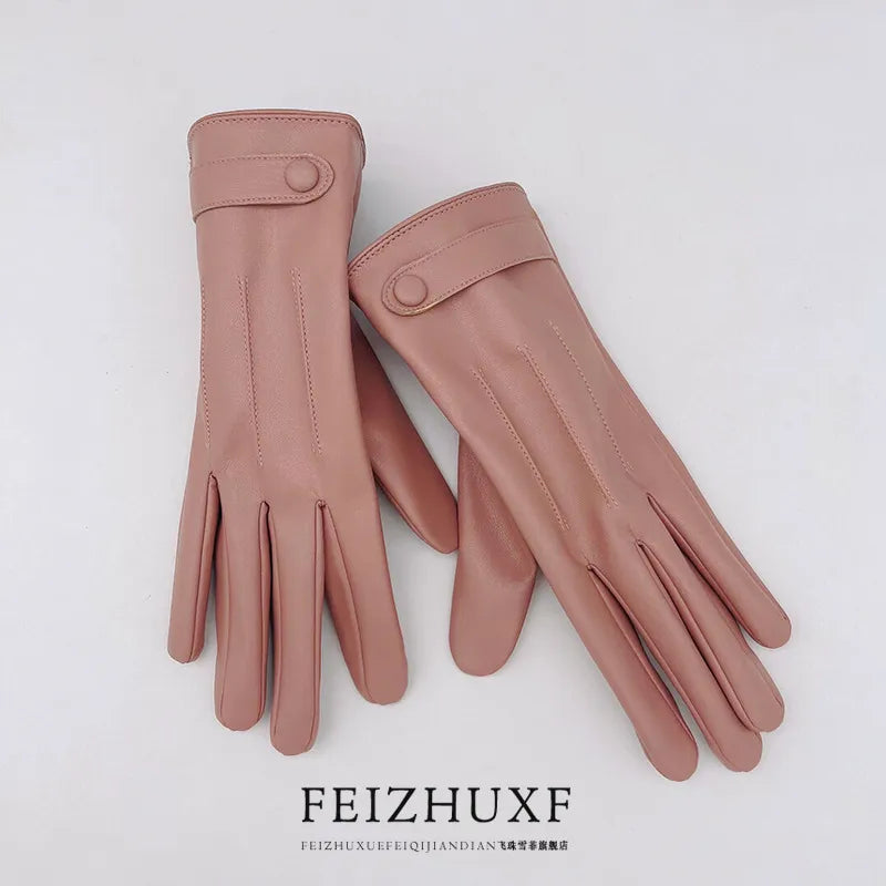 Women's Simple Style Solid Color Gloves