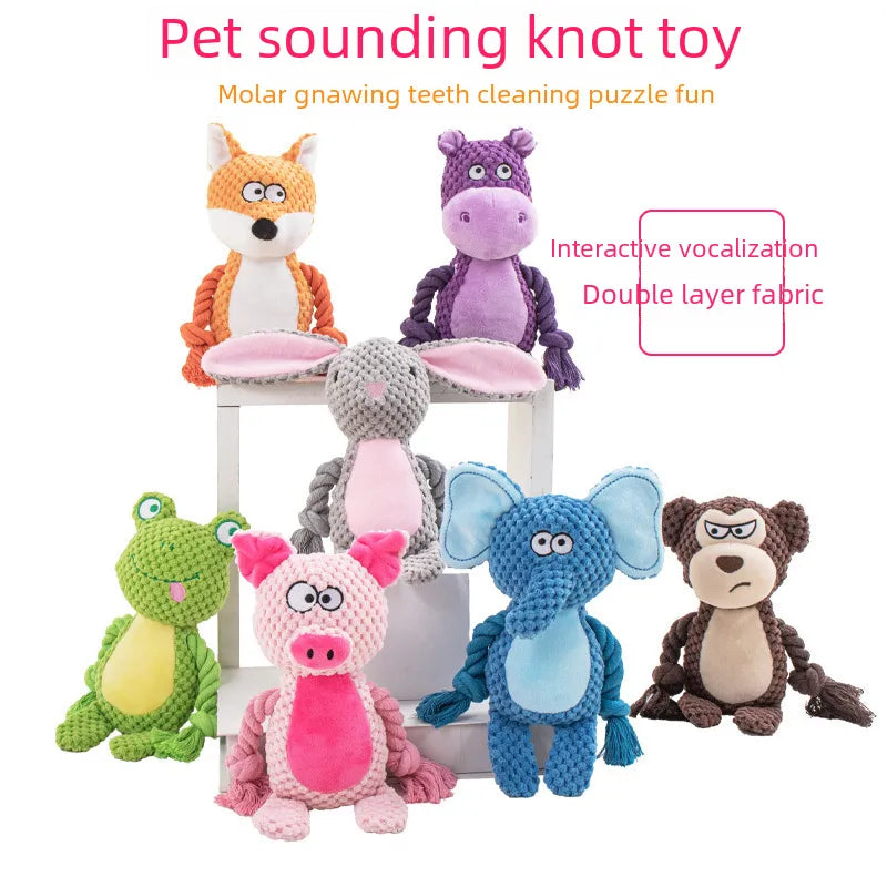 Sound Making Cotton Rope Toys