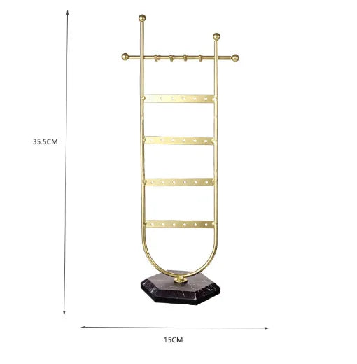 artistic u shape metal wholesale jewelry rack