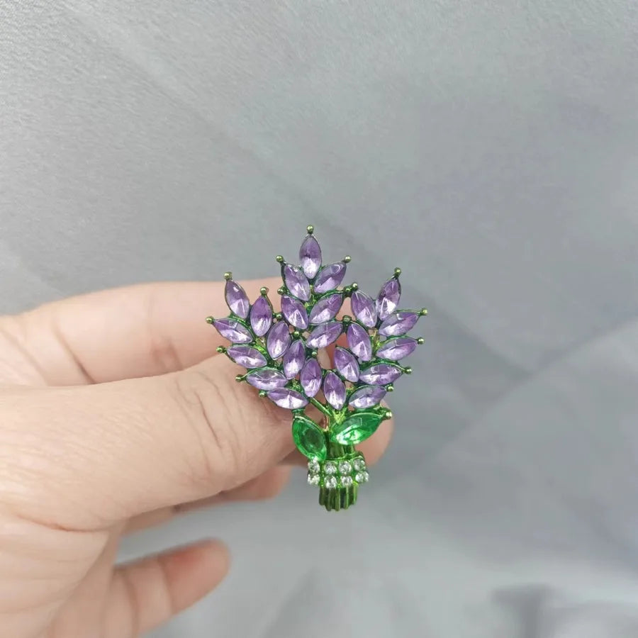 Green Chinese Style Brooch Pin Vintage High-End Tassel Creative Versatile Hanfu Cheongsam Embroidery Zinc Alloy Jewelry Accessory