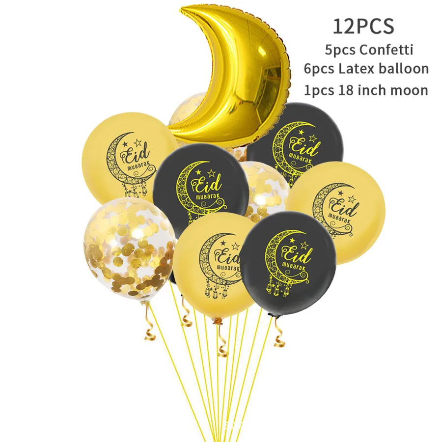 Eid letter aluminum party balloons