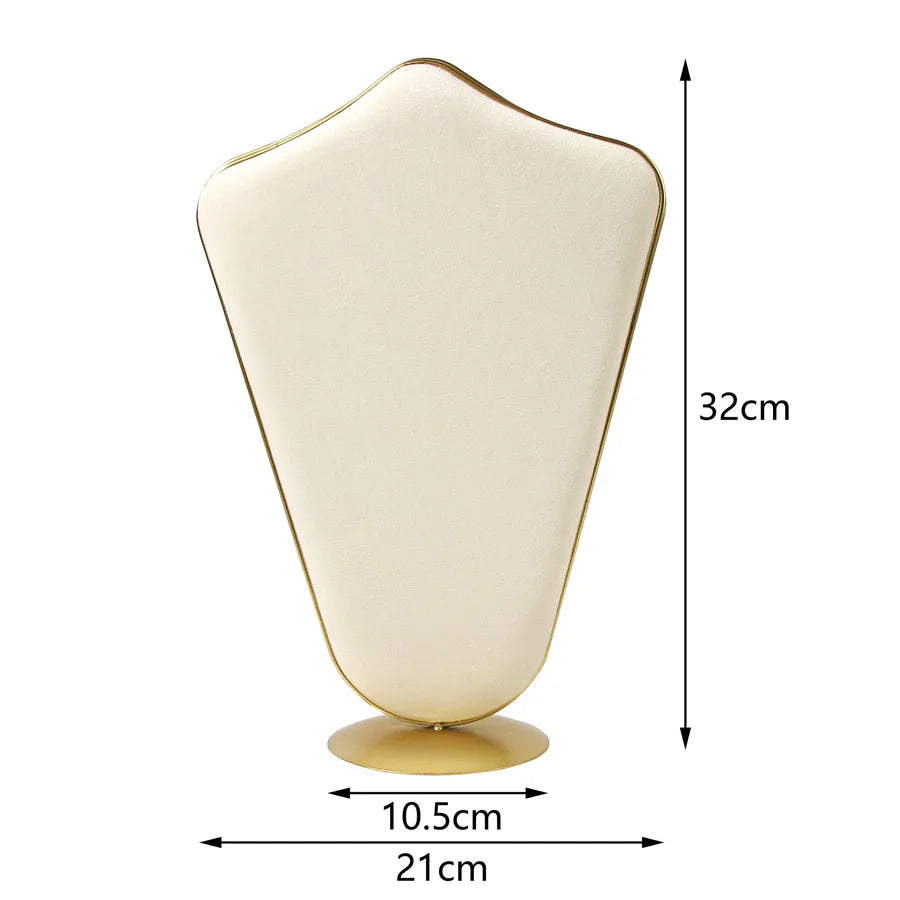Creative combination jewelry rack metal White Suede jewelry rack ring necklace bracelet pendant shooting props