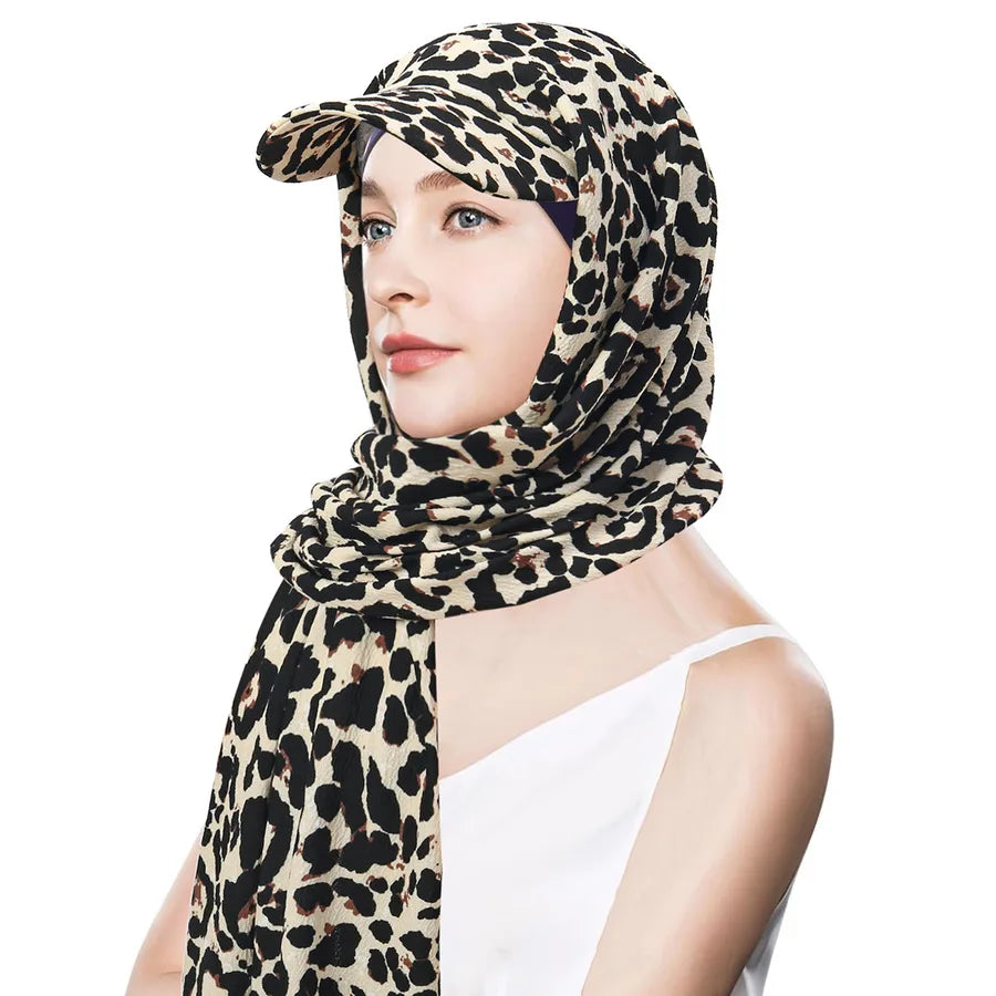 New Style Pure Color Women's Scarf Hat Middle East All-Match Overhead Muslim Headscarf Cap Spring Summer Autumn Winter