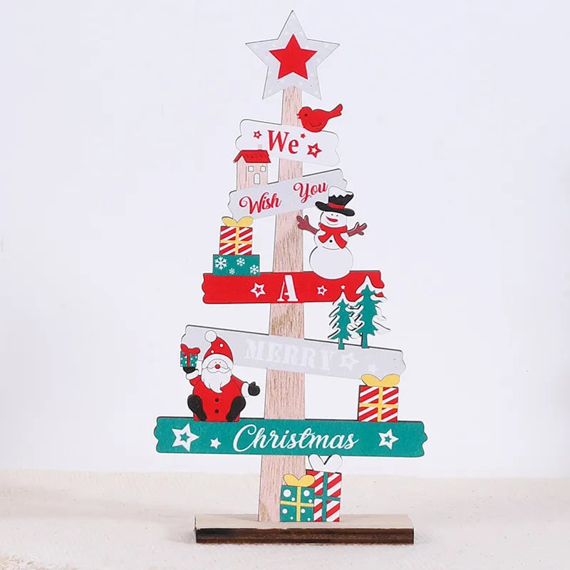 Christmas Cartoon Style Simple Style Letter Snowman Wood Holiday Festival Ornaments