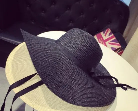 foldable beach holiday vacation with straw hat nhxo123272
