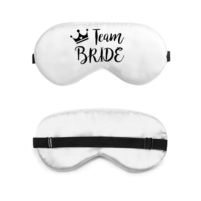 bride and bridesmaid artificial silk eye shield adjustable elastic wedding game bridesmaid gift