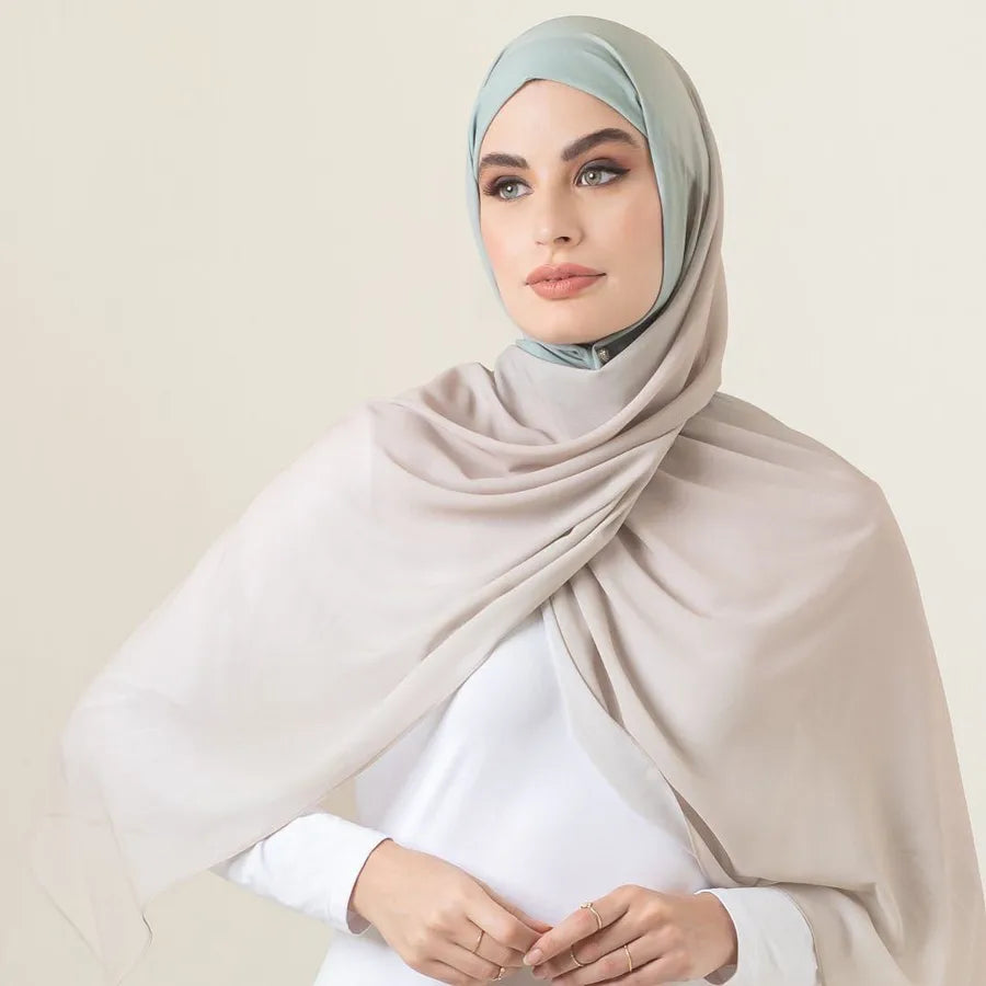 women's casual solid color chiffon printing scarf kerchief