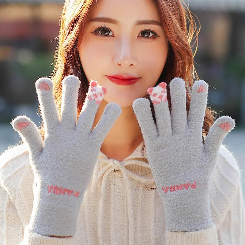 unisex simple style solid color gloves 1 set