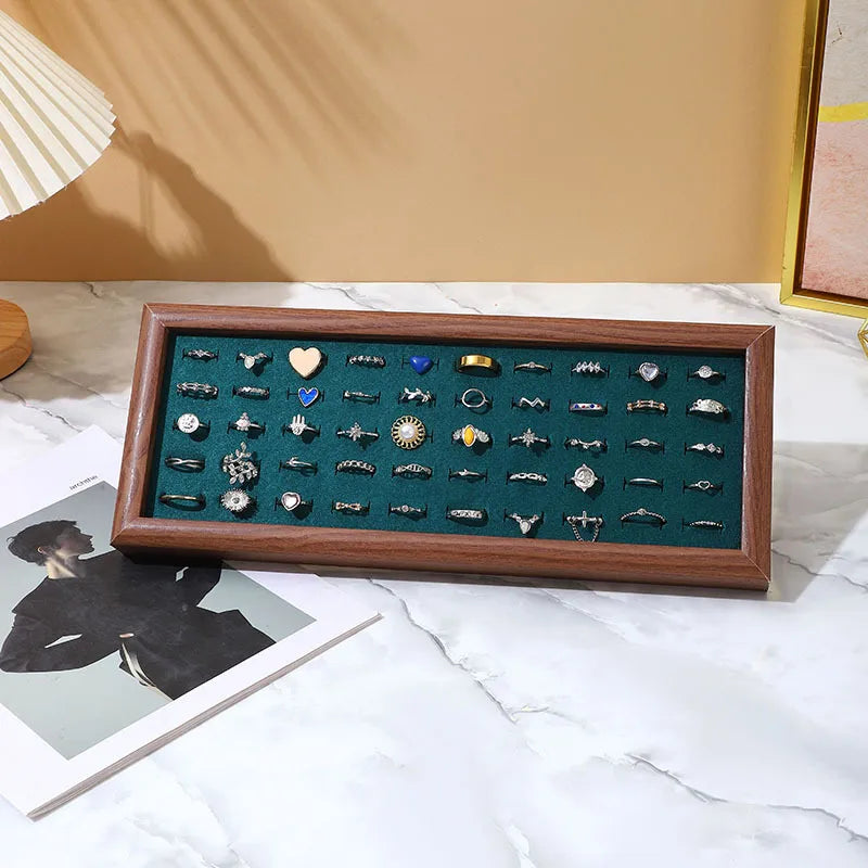 Simple Style Classic Style Solid Color Density plate Tree Pattern Paper Flannel Patchwork Jewelry Display Jewelry Rack