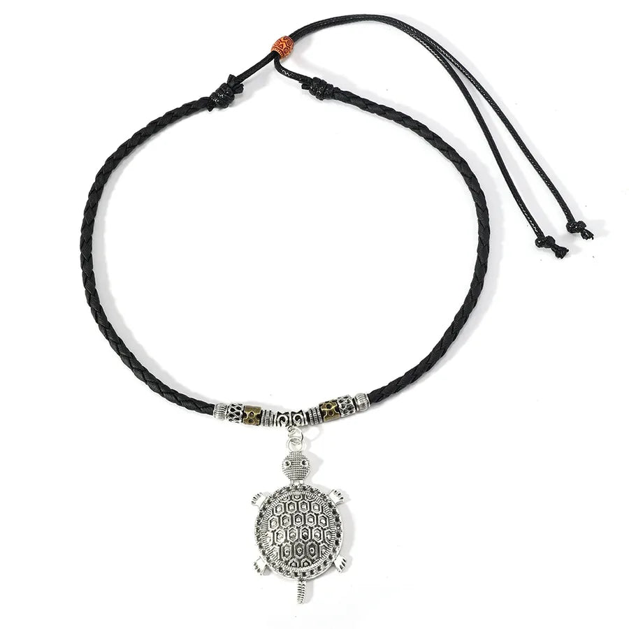 Hip-Hop Retro Leaf Alloy Men's Pendant Necklace