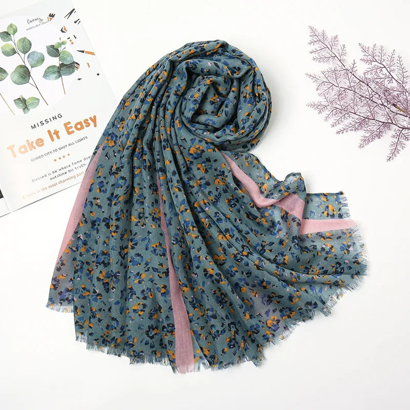 Women's Ethnic Style Color Block Polyester Scarf