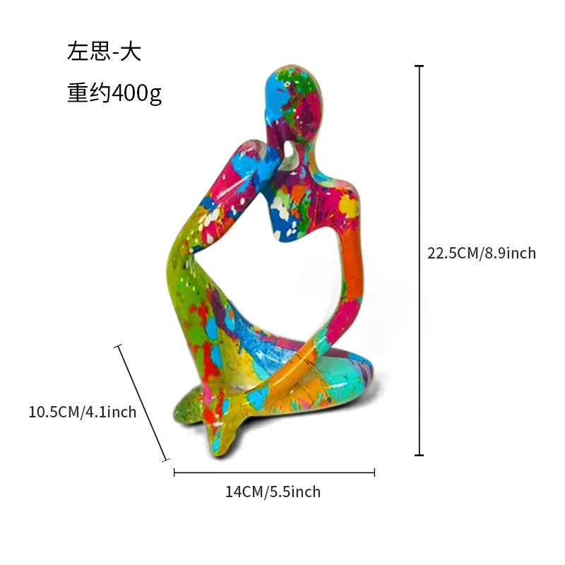 Simple Style Artistic Human Resin Ornaments Artificial Decorations