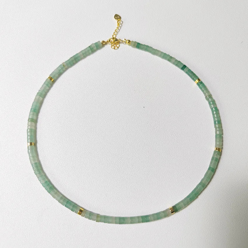 Simple Style Classic Style Round natural stone Necklace In Bulk