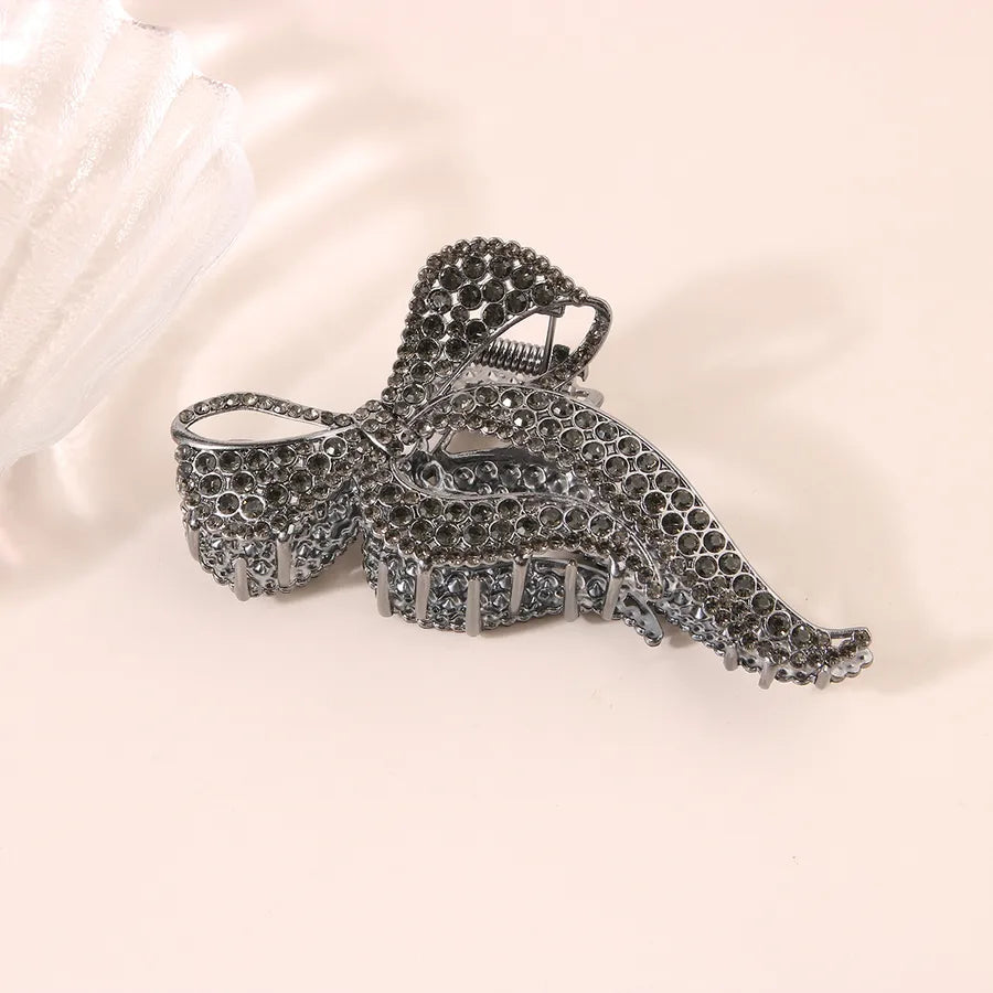 simple style New style sunflower tulip grain imitation pearl alloy inlay rhinestones hair claws