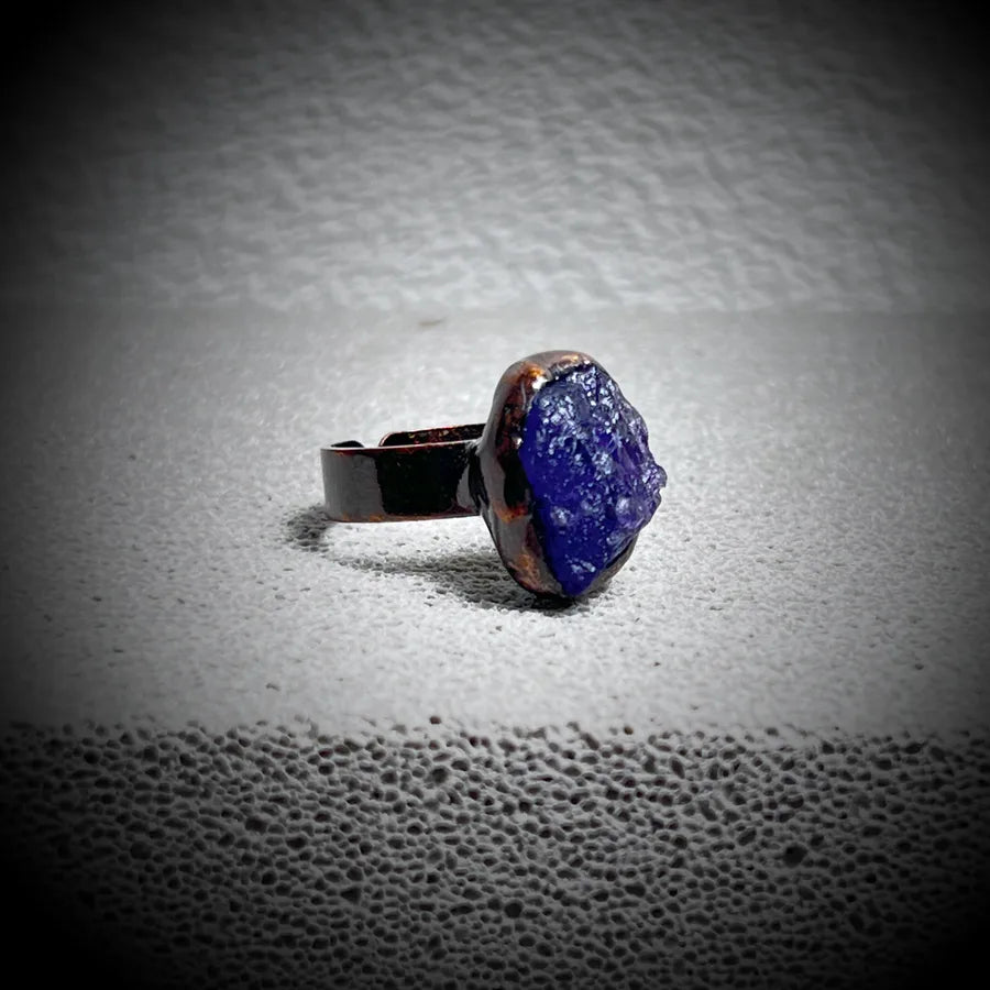 Vintage Style Novelty Simple Style Asymmetrical Irregular natural stone Stone Asymmetrical Irregular Crystal Gem Crystal Birthstone Women's Open Rings