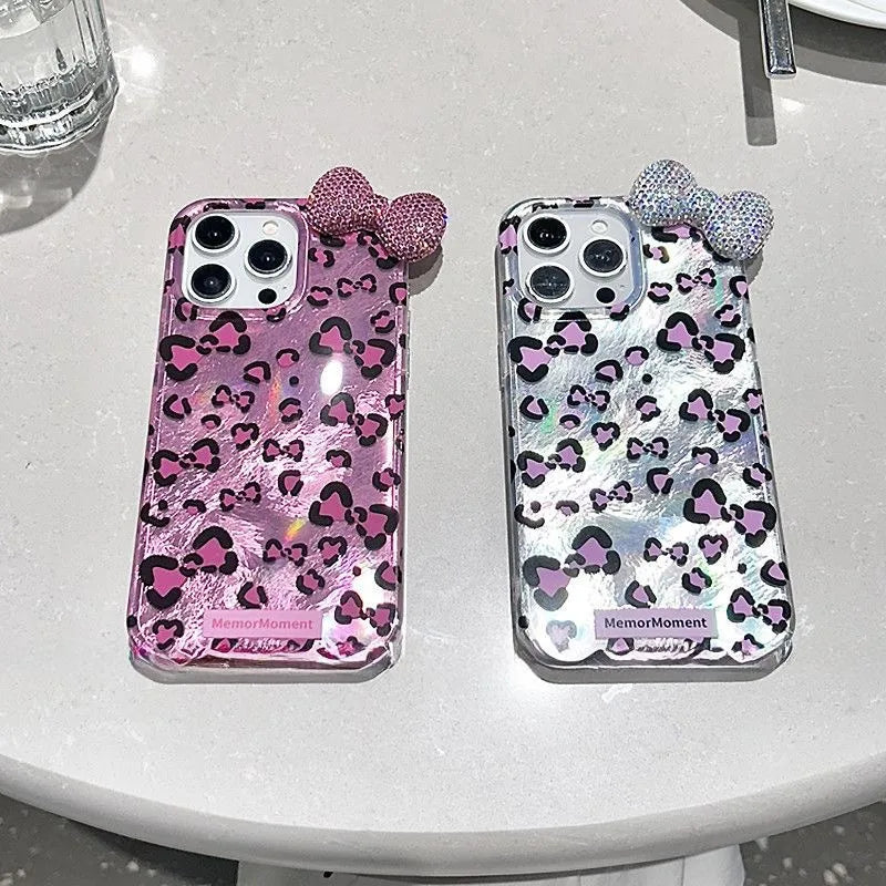PC tpu Bow Knot Leopard Modern Style Phone Cases Phone Accessories