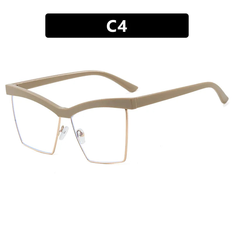 Casual Streetwear Leopard Ac Square Full Frame Optical glasses