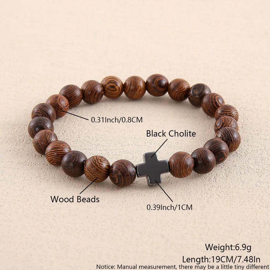 Casual Commute Cross natural stone Wholesale Bracelets