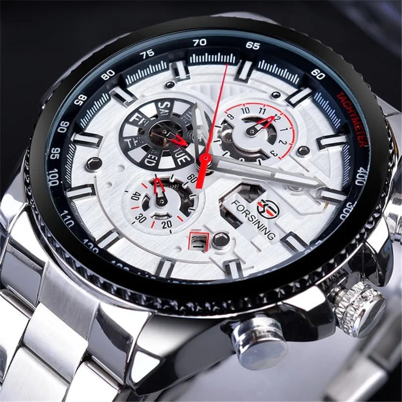 New hot sale forsining waterproof multifunctional mechanical watch men's fashion automatic mechanical watch