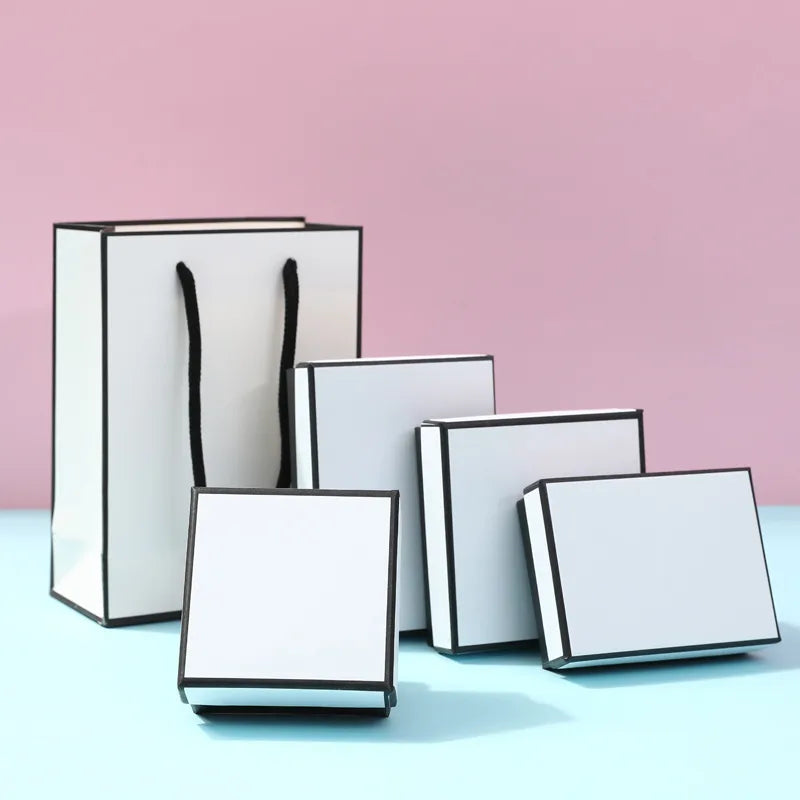 1 Piece Paper Basic Simple Style Daily Square Jewelry Boxes