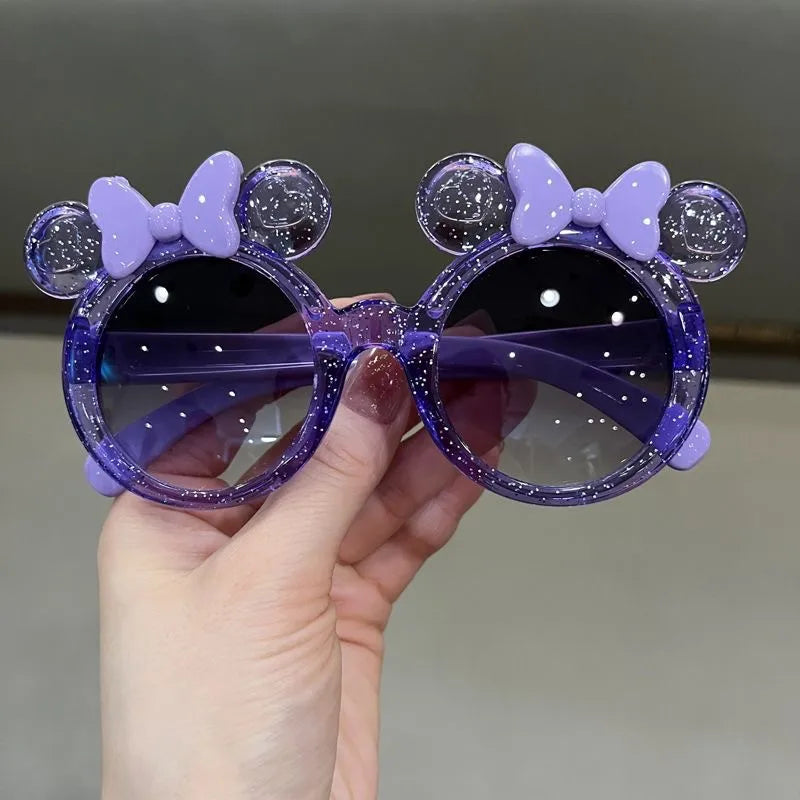 Cute Bow Sunglasses Anti-UV Glasses Starlight Sunglasses Girls Fashion Colorful Star Dot Children's Shape