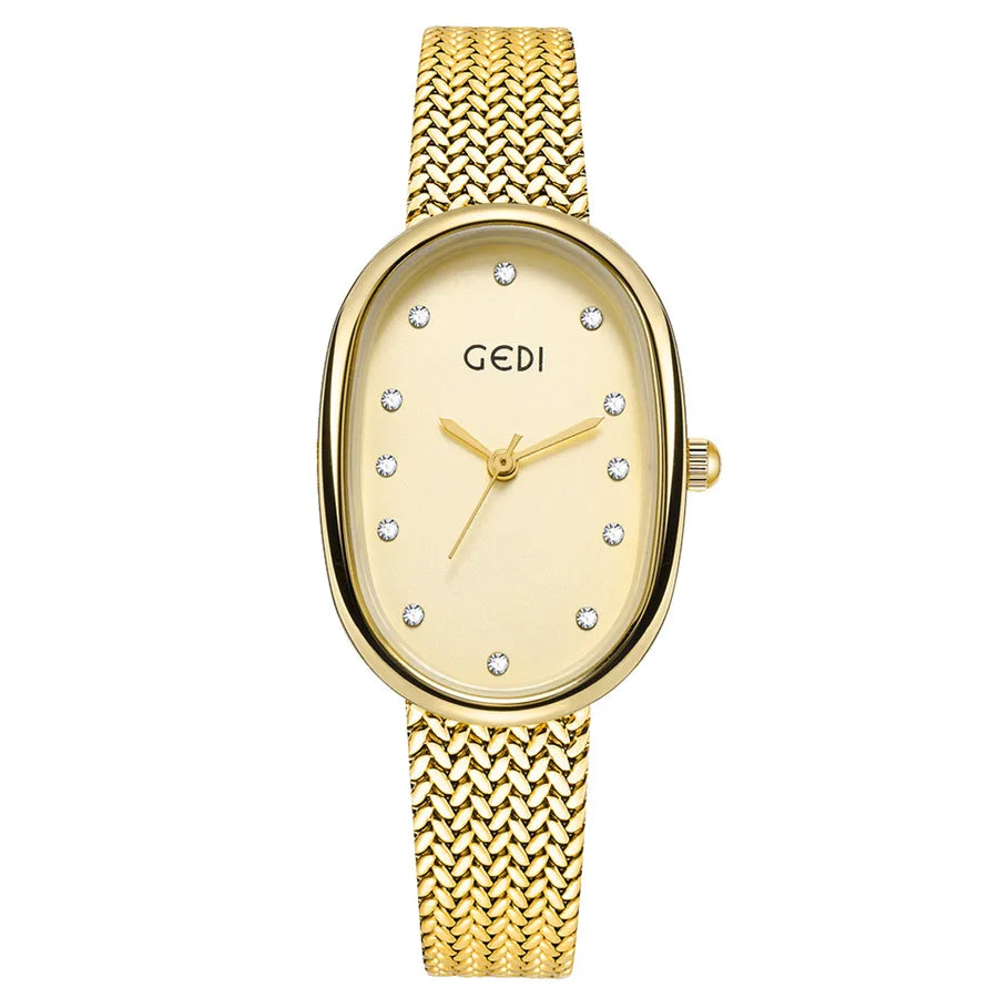Elegant Geometric Hanging Buckle Quartz Women's Watches