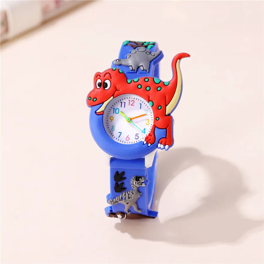 cute dinosaur buckle quartz kids watches