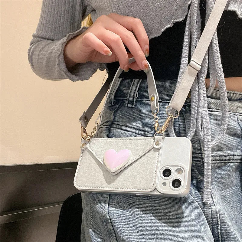 Silica Gel Heart Shape Retro Sweet Phone Cases Phone Accessories