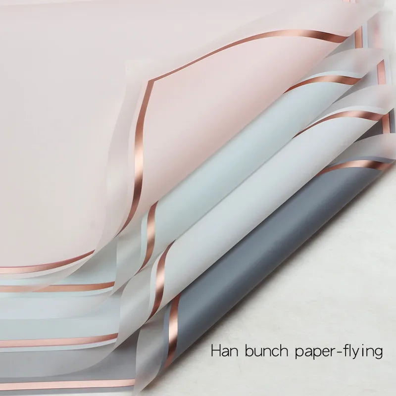 Elegant Romantic Solid Color Korean Plain Paper Daily Date Korean Floral Wrapping Paper Party Supplies Gift Wrapping Supplies 1 Pack of 20 Sheets